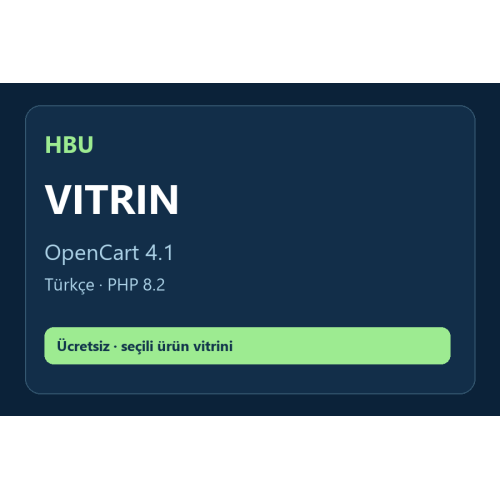 HBU Haftanın Ürünü — OpenCart 4 HBU Haftanın Ürünü — OpenCart 4