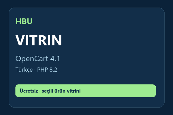 HBU Haftanın Ürünü — OpenCart 4 HBU Haftanın Ürünü — OpenCart 4